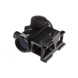 AIM-O T1 RED DOT W/ OFFSET RAIL, QD MOUNT & LOW MOUNT - BK AO5052-BK